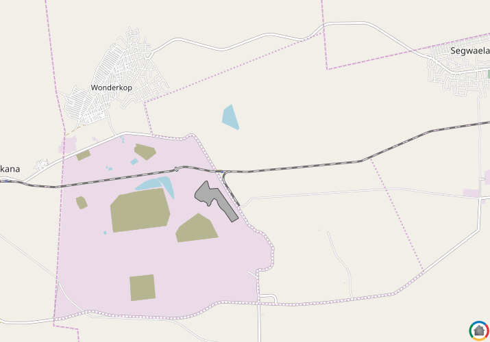 Map location of Marikana
